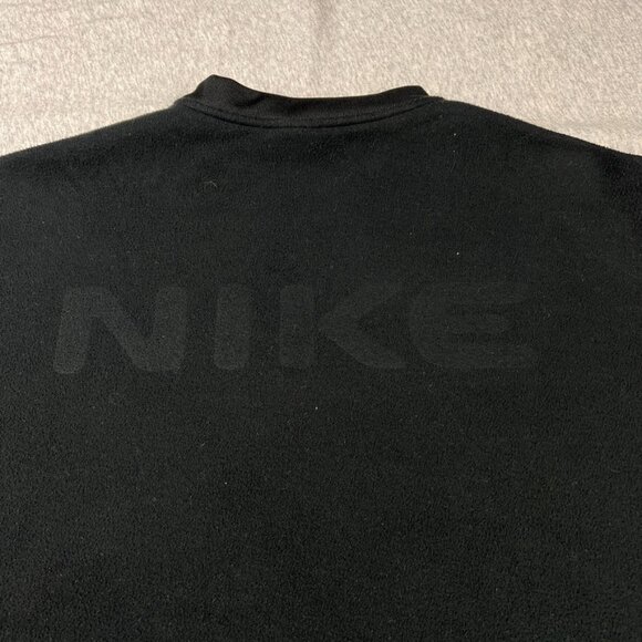 Vintage Y2K Nike Swoosh Fleece Embossed Logo Long Sleeve Sweater Size Medium - Picture 5 of 12